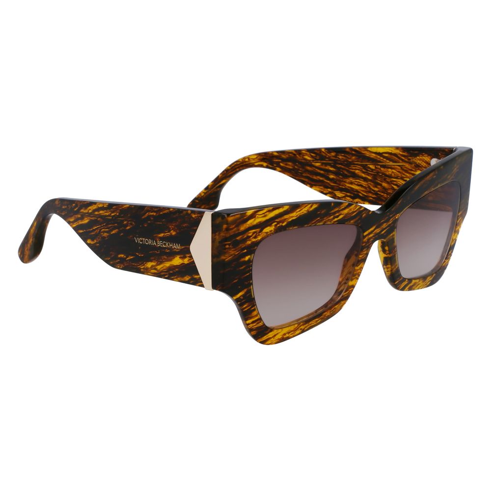 Victoria Beckham Brown Acetate Sunglasses