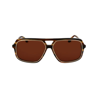 Victoria Beckham Brown Acetate Sunglasses