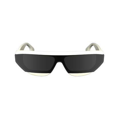 Victoria Beckham White Acetate Sunglasses