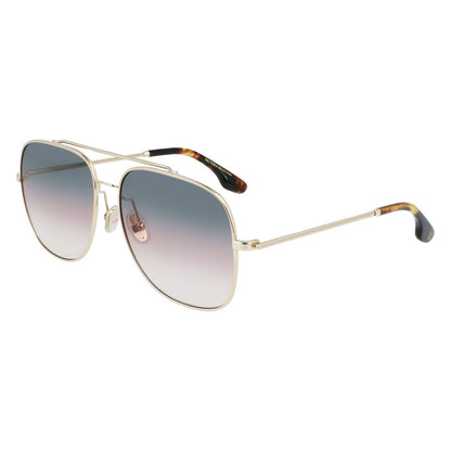 Victoria Beckham Gold Metal Sunglasses