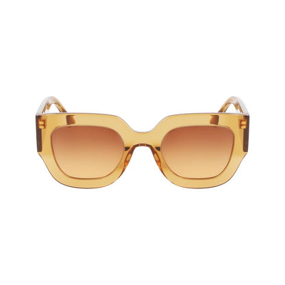 Victoria Beckham Brown Acetate Sunglasses