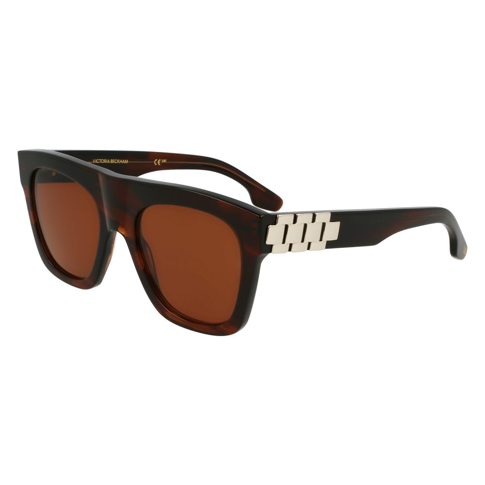 Victoria Beckham Brown Acetate Sunglasses