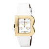 Laura Biagiotti White Leather Dress Watch