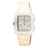 Laura Biagiotti Beige Leather Dress Watch