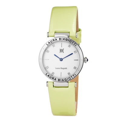 Laura Biagiotti Green Leather Dress Watch