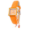 Laura Biagiotti Orange Leather Dress Watch