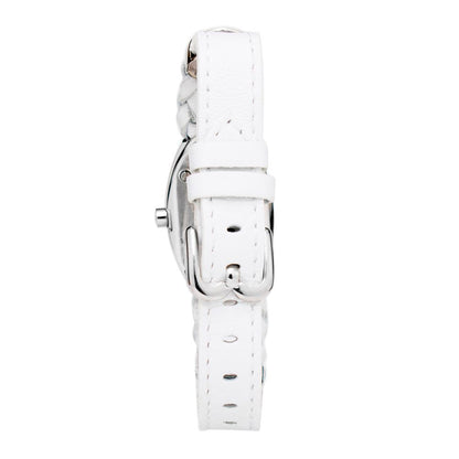 Laura Biagiotti White Leather Dress Watch