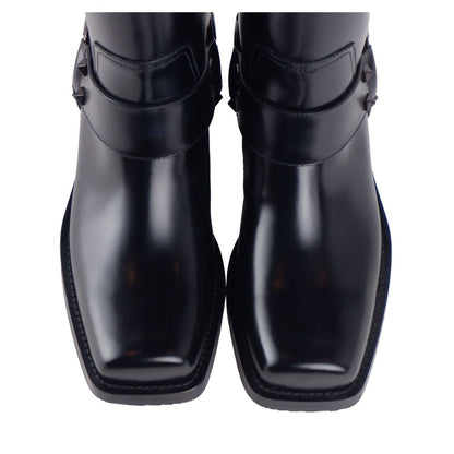Valentino Garavani Nero Calfskin Women Ankle Boot