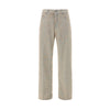 Haikure Light Blue Cotton Straight-Leg Jeans