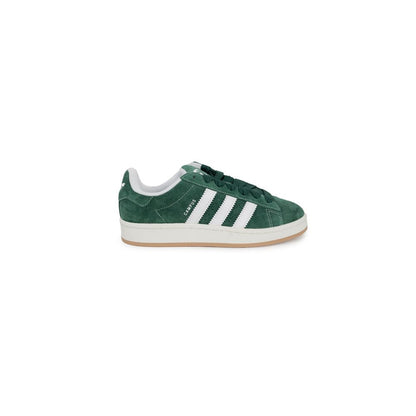 Adidas Originals Green Suede Leather Low Top Sneakers