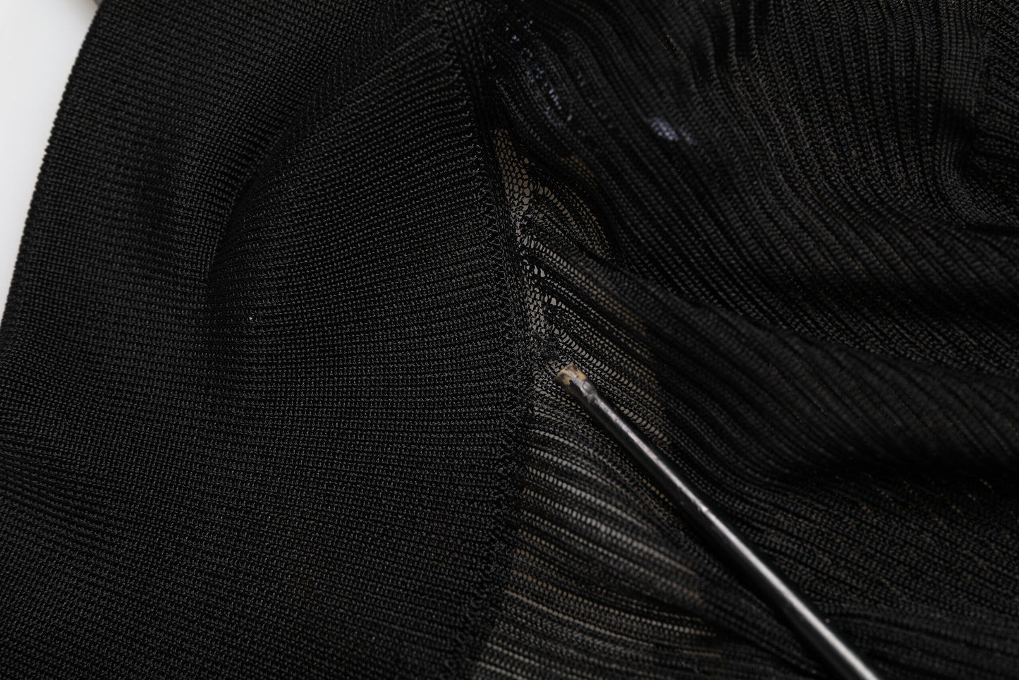 Dolce & Gabbana Black Viscose Turtle Neck Pullover Top