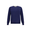 Brunello Cucinelli Blue Fleece Wool Sweatshirt