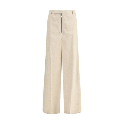 Rick Owens Beige Cotton Casual Pants