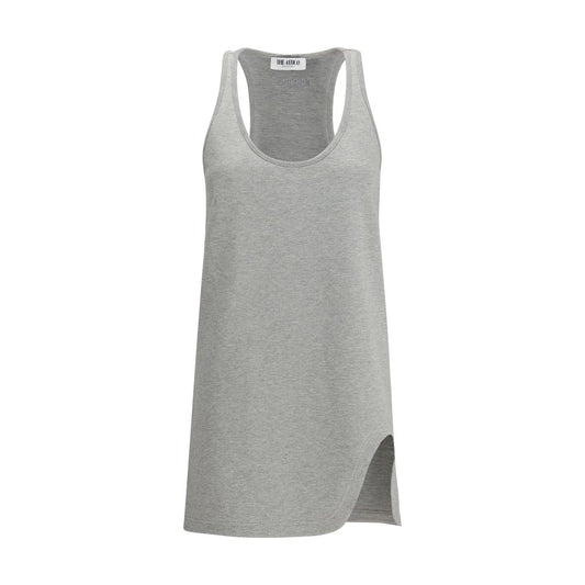 The Attico Gray Cotton Casual Dress