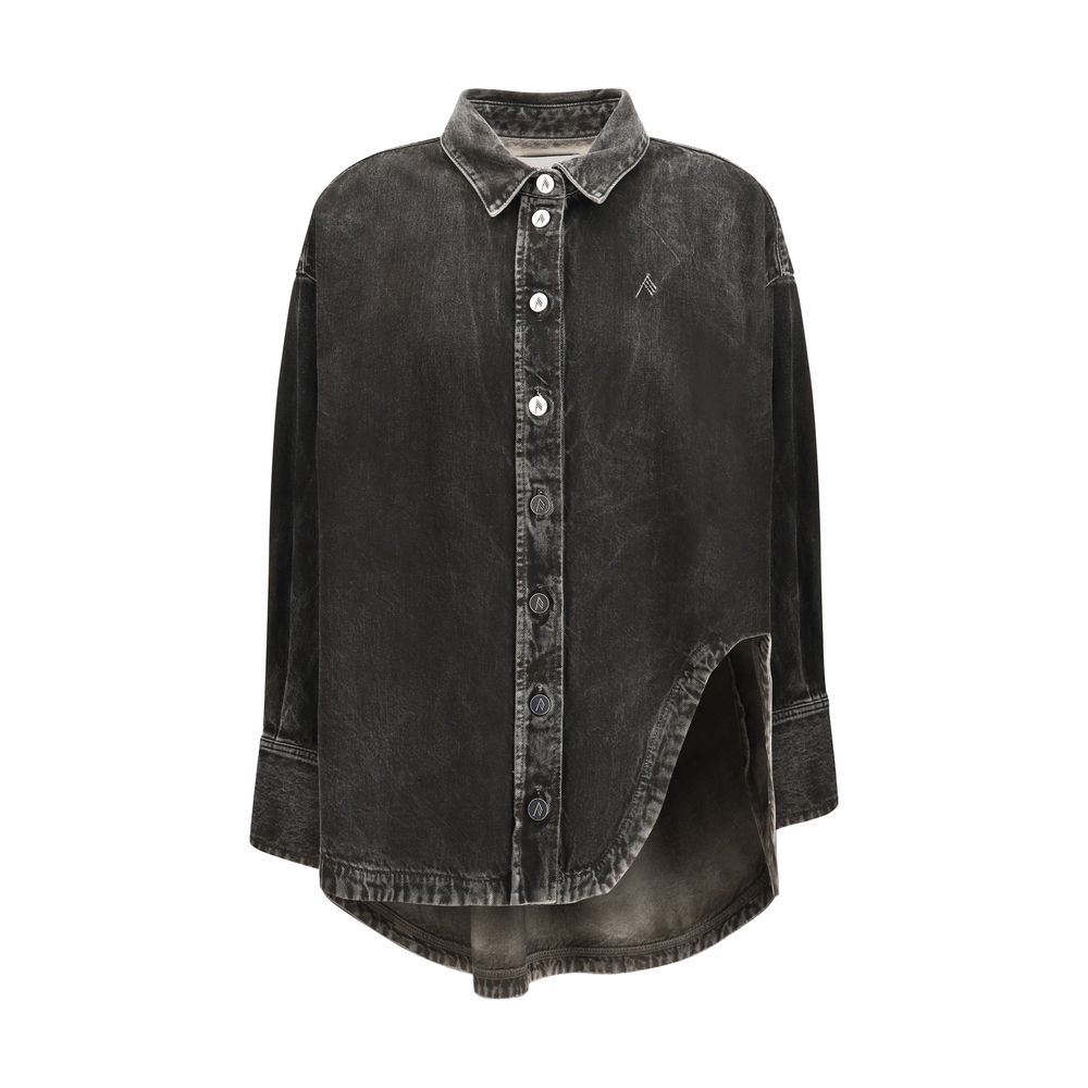 The Attico Black Denim Shirt