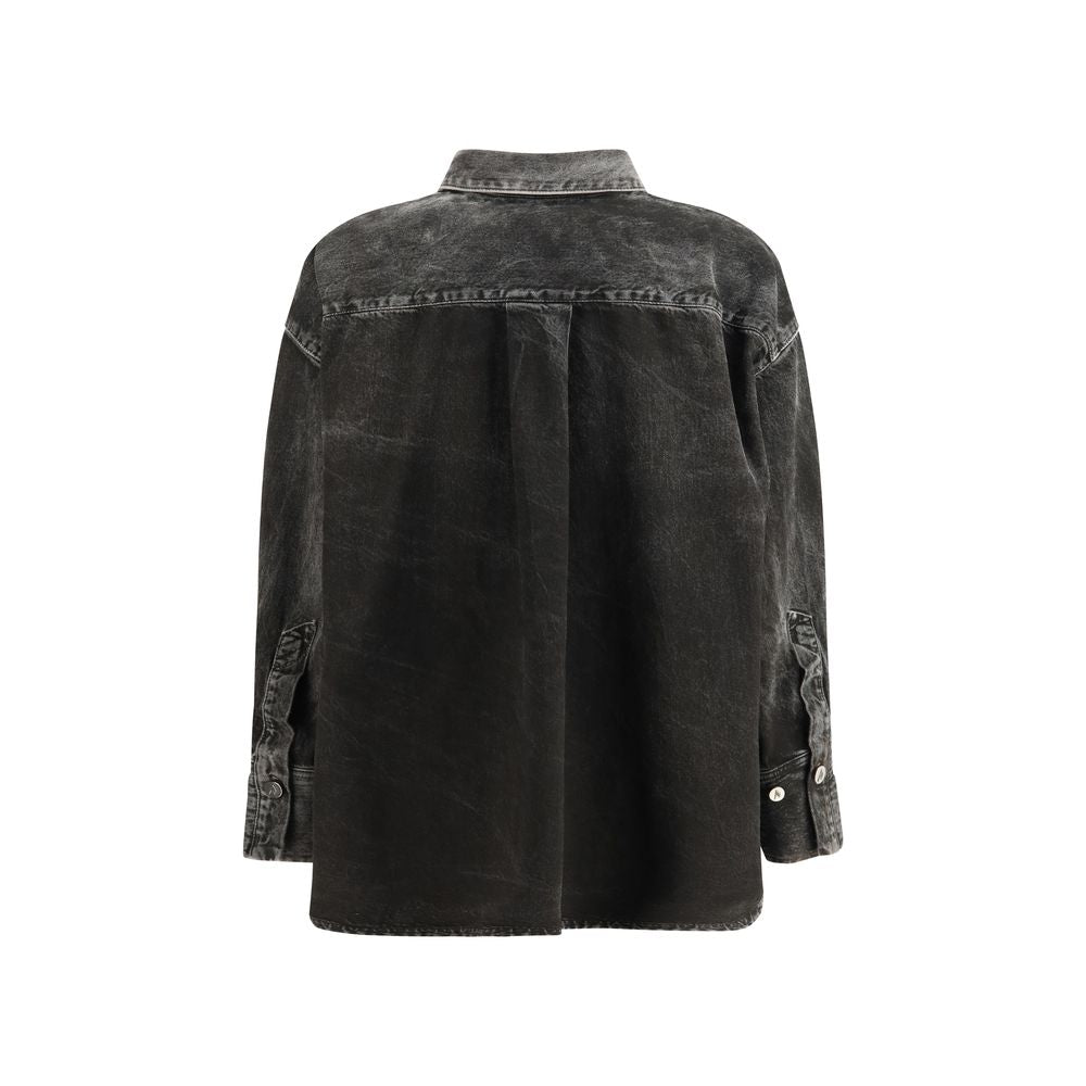 The Attico Black Denim Shirt