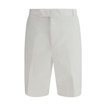 Thom Browne White Polyester Bermuda Shorts