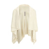 Rick Owens Cream Fleece Wool Cardigan