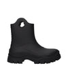 Moncler Black Cotton Ankle Boots