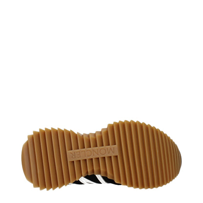 Moncler Black Fabric Low Top Sneakers