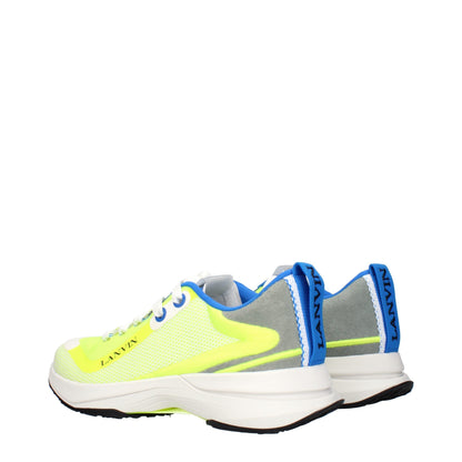 Lanvin Yellow Fabric Athletic Sneakers