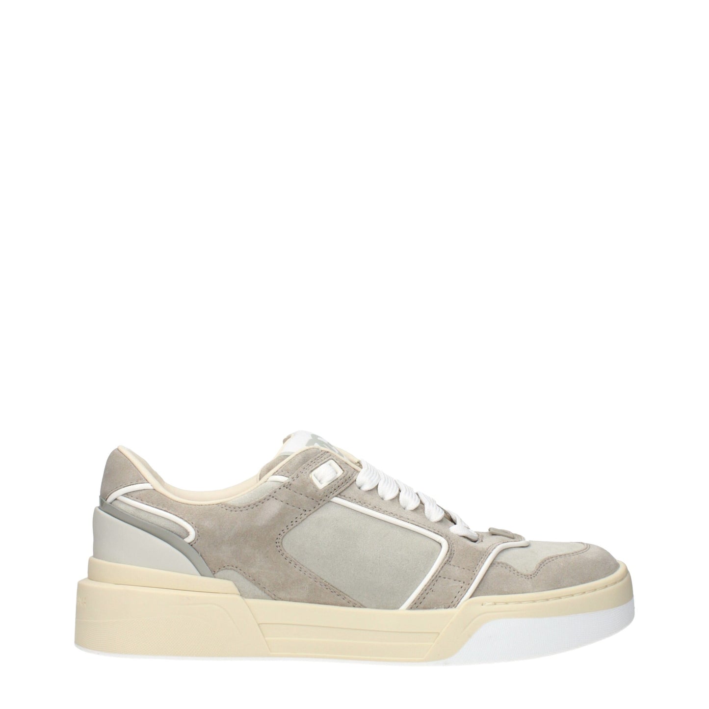 Dolce & Gabbana Beige Leather Low Top Sneakers
