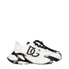 Dolce & Gabbana White Fabric Athletic Sneakers