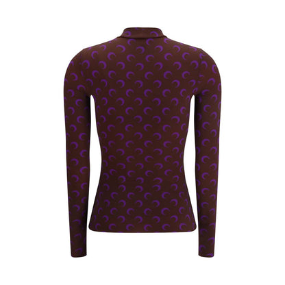 Marine Serre Brown Polyamide Top