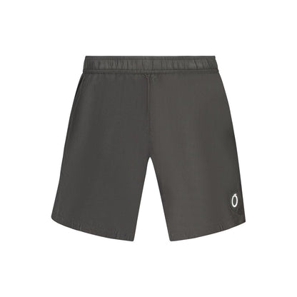 Trussardi Black Polyester Men's Swim Trunk