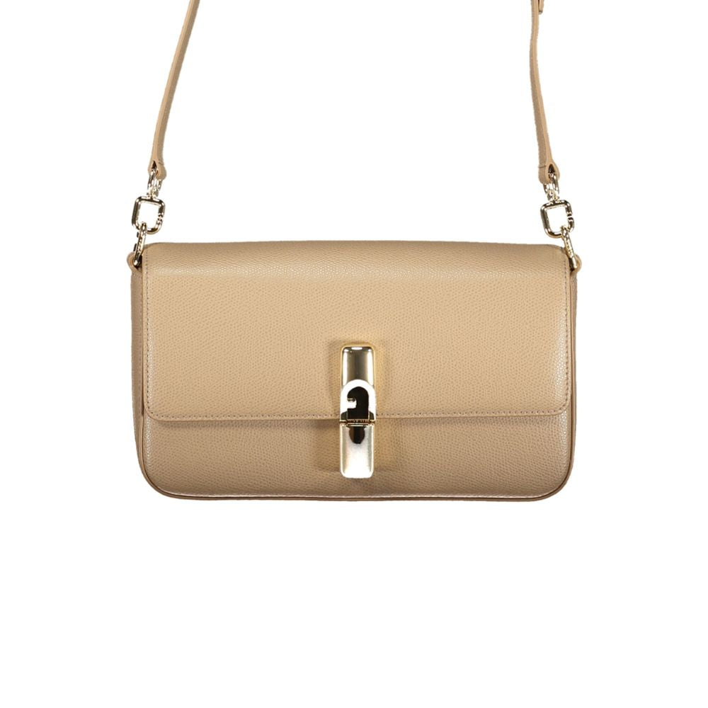 Furla Beige Leather Handbag