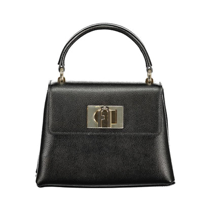 Furla Black Leather Handbag