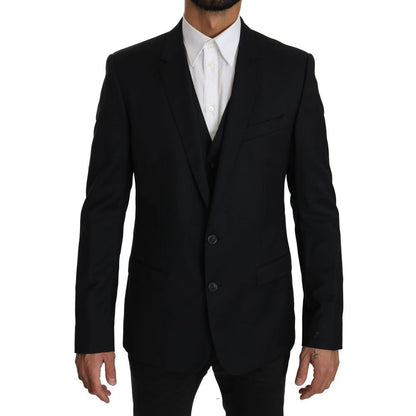 Dolce & Gabbana Blue Viscose Two-Piece Suit
