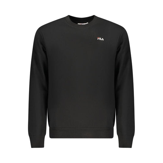 Fila Black Organic Cotton Men Sweatshirt