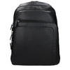 Piquadro Black Leather Backpack