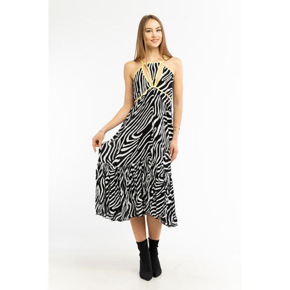 Patrizia Pepe Black Viscose Casual Dress