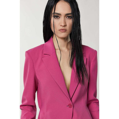 Patrizia Pepe Fuchsia Polyester Blazer