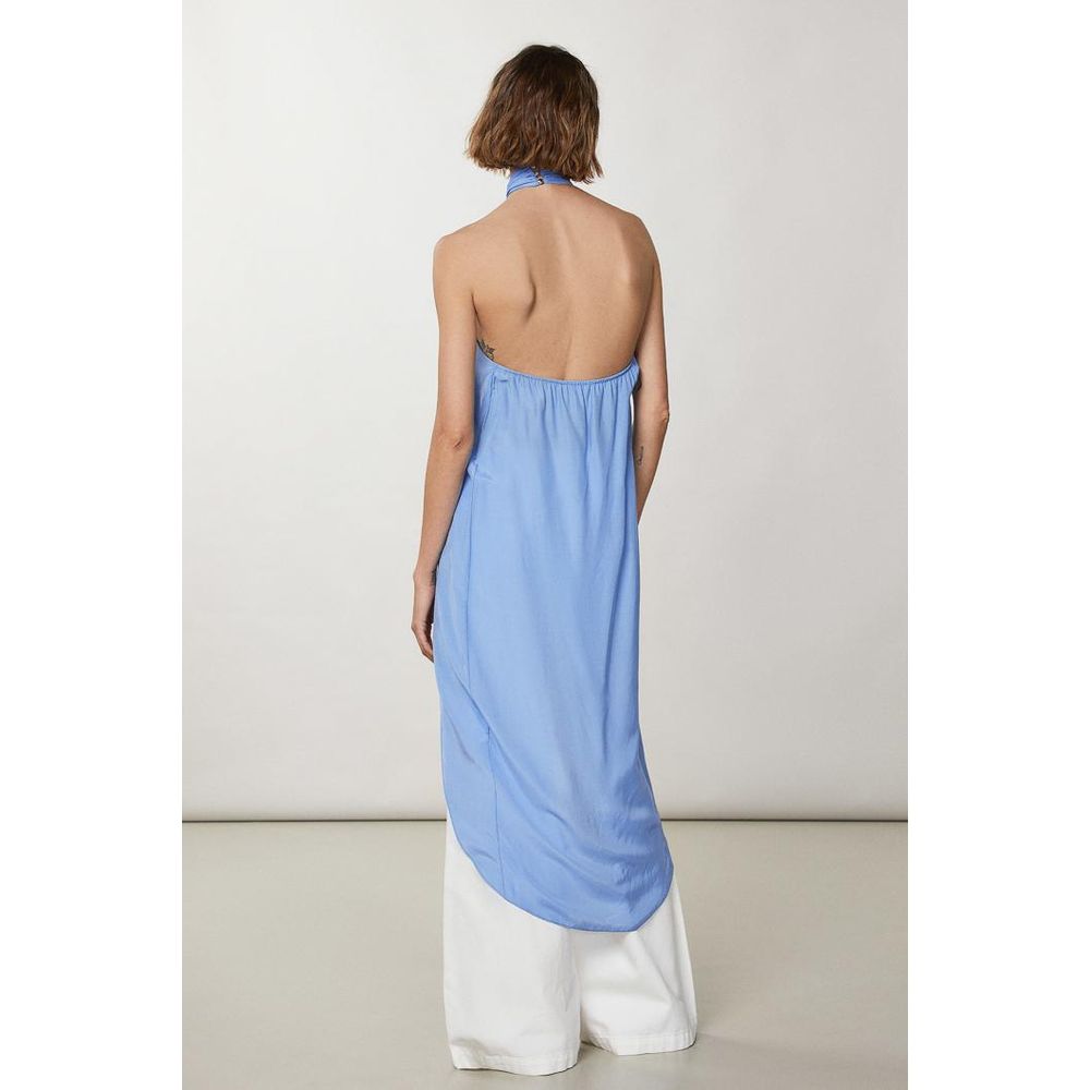 Patrizia Pepe Blue Viscose Tank Tops