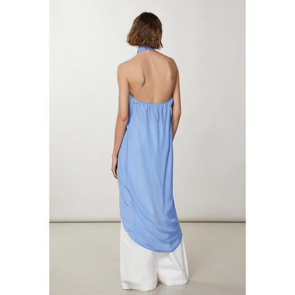 Patrizia Pepe Blue Viscose Tank Tops