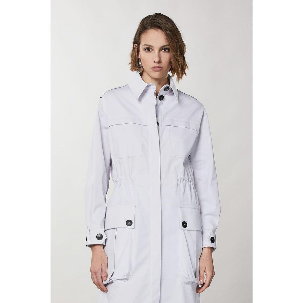 Patrizia Pepe Purple Polyester Coat