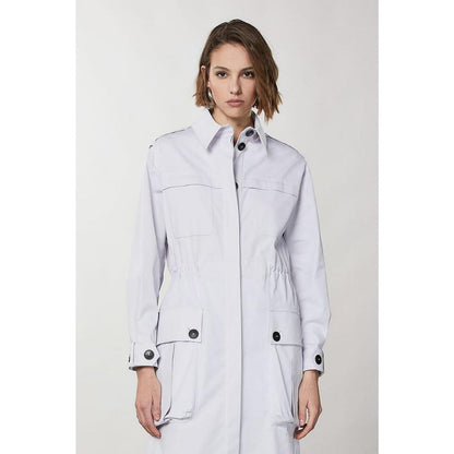 Patrizia Pepe Purple Polyester Coat