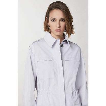 Patrizia Pepe Purple Polyester Coat