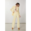 Patrizia Pepe Yellow Polyester Casual Pants