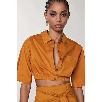 Patrizia Pepe Natural Cotton Blouse