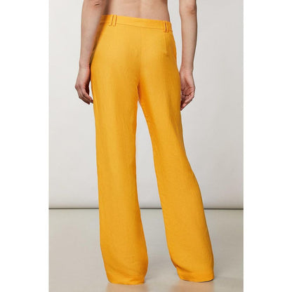 Patrizia Pepe Orange Viscose Casual Pants