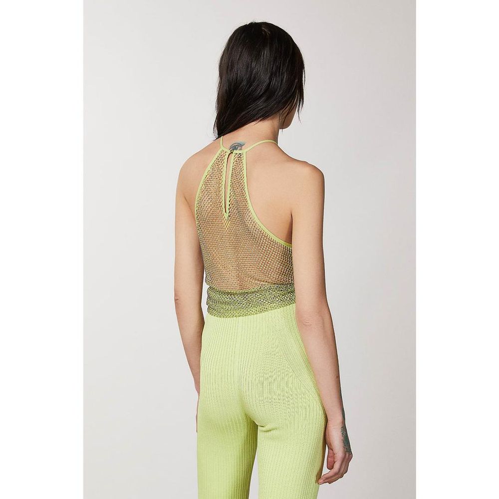 Patrizia Pepe Yellow Polyester Tank Tops