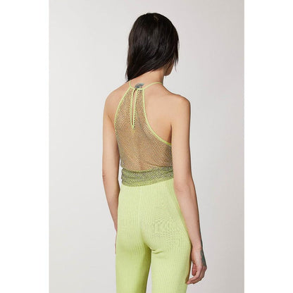 Patrizia Pepe Yellow Polyester Tank Tops