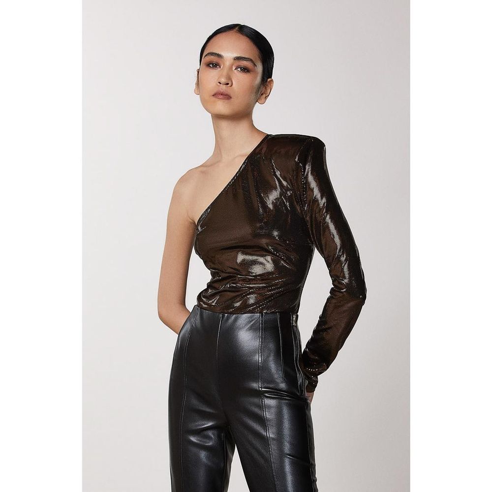 Patrizia Pepe Brown Acetate Blouse