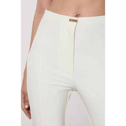 Patrizia Pepe White Polyester Casual Pants