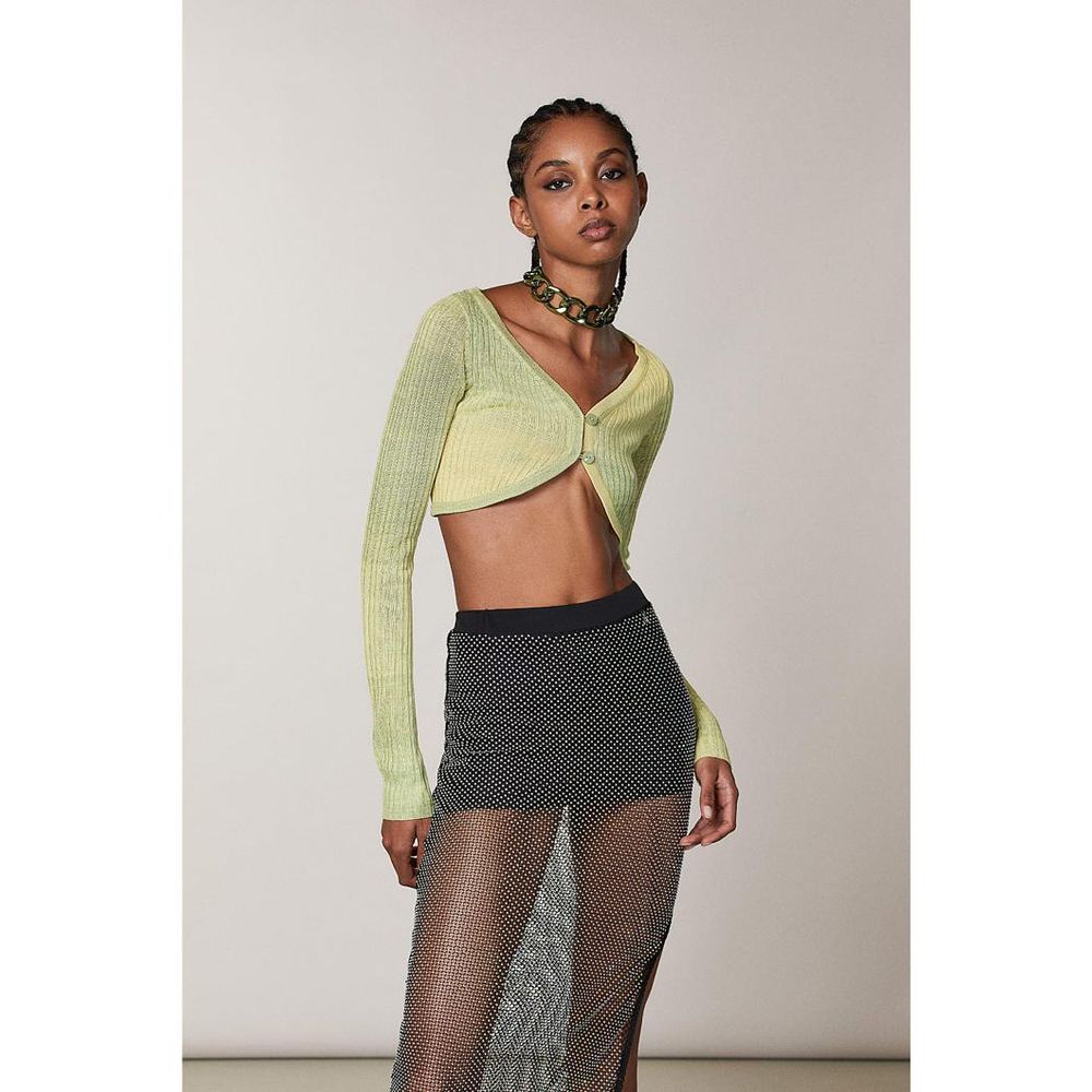 Patrizia Pepe Yellow Viscose Tank Tops