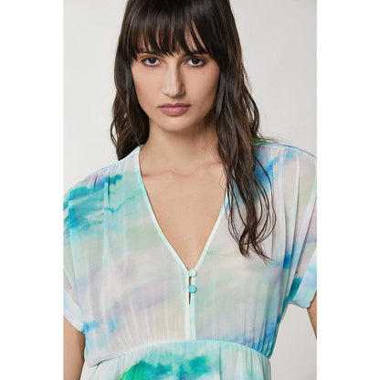 Patrizia Pepe Turquoise Polyester Casual Dress